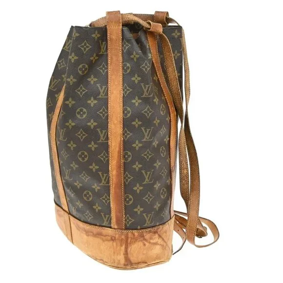 LOUIS VUITTON LV Randonnee GM Shoulder Bag Monogram Leather Brown M42244 62YH402 - Picture 2 of 15